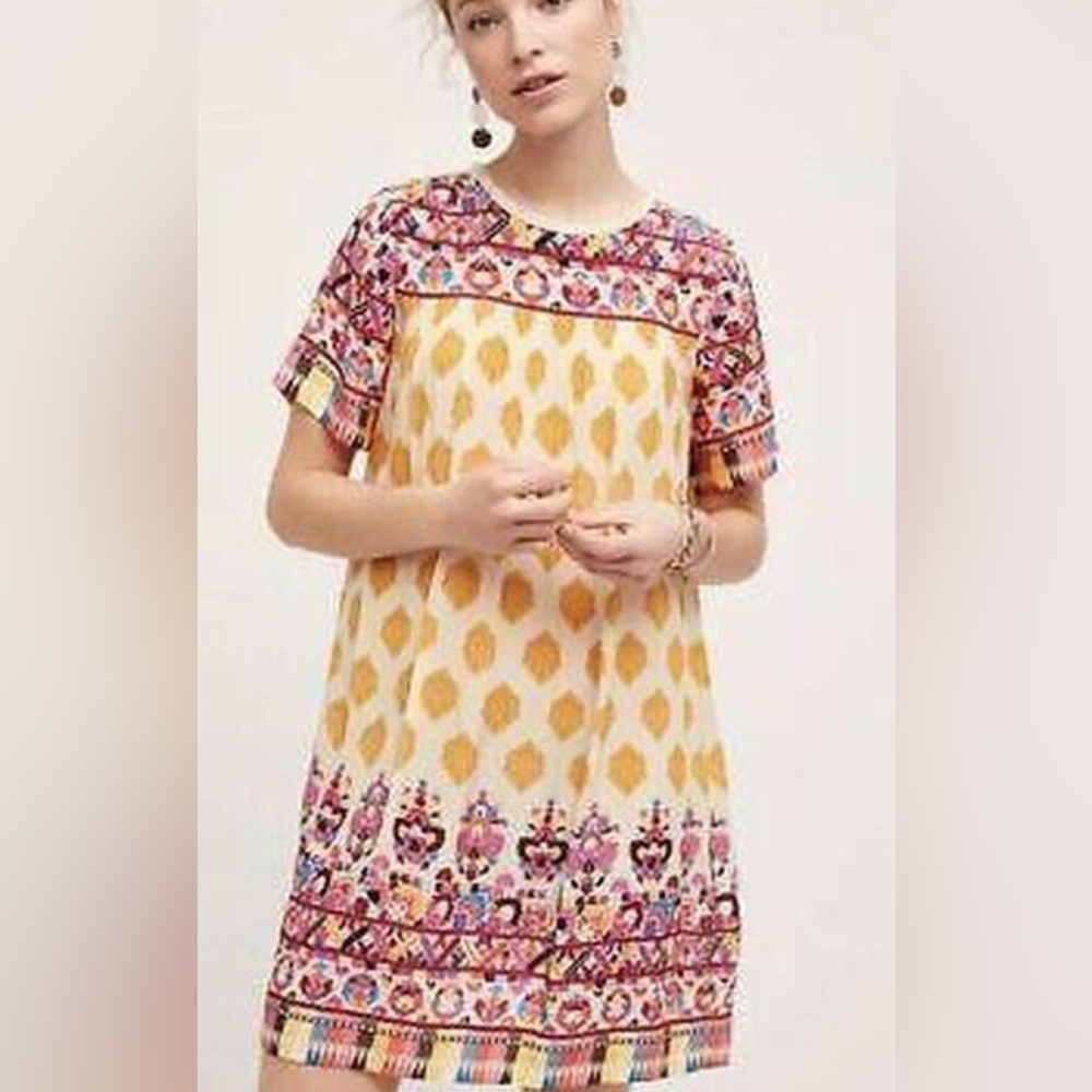 Tanvi Kedia Caltha Swing Tunic Dress Anthropologie Size S